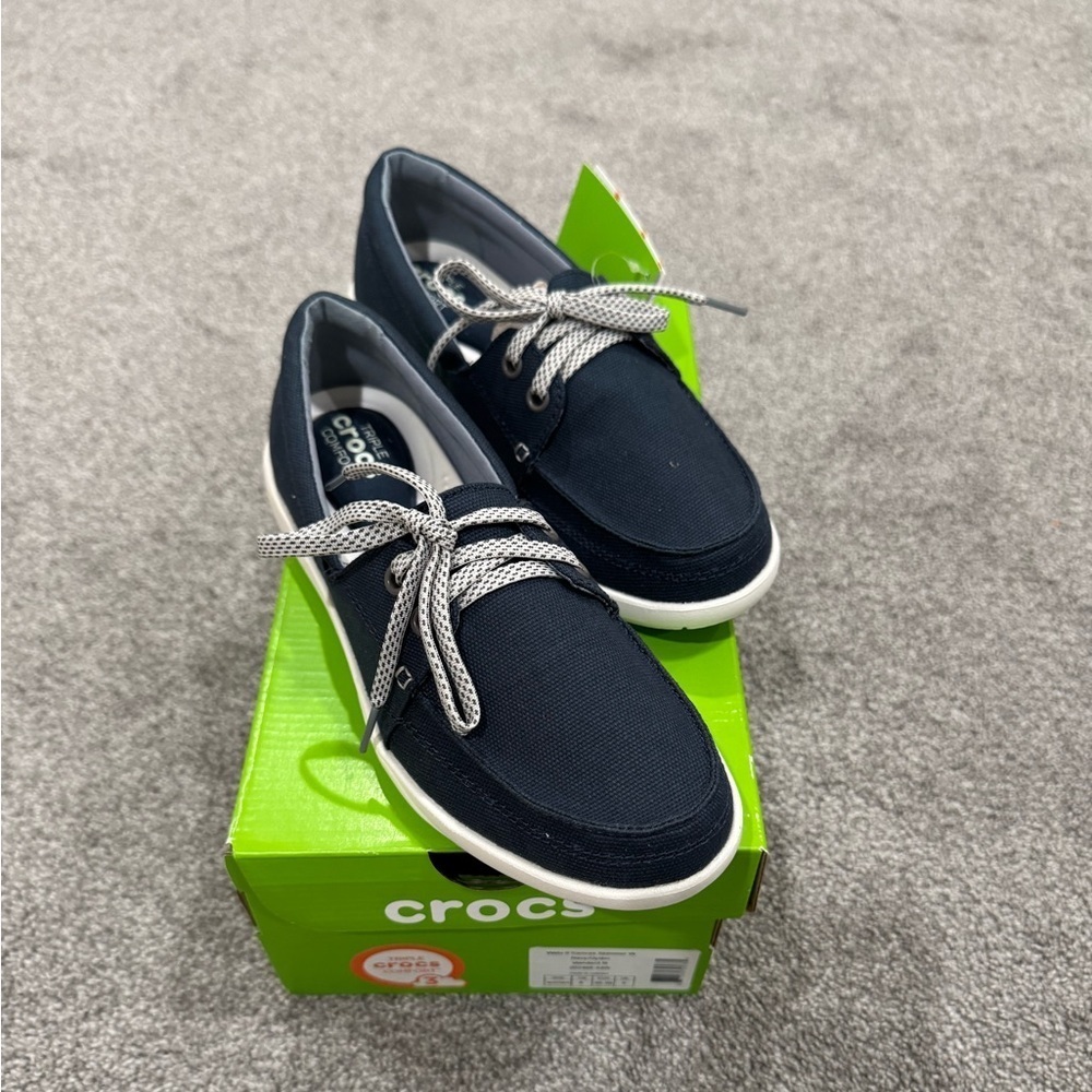✨NWT✨ CROCS Women’s Walt II Canvas Skimmer Boat Shoes